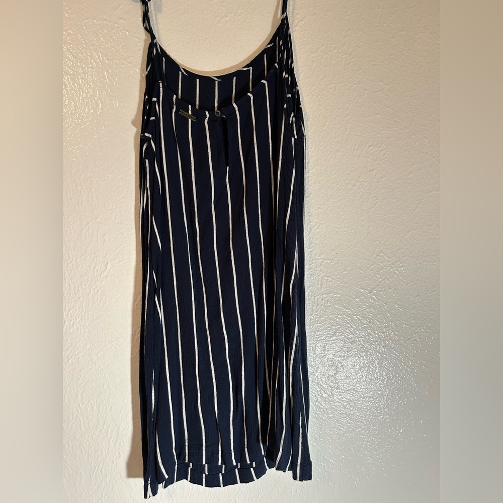 Billabong dress - blue with white stripes